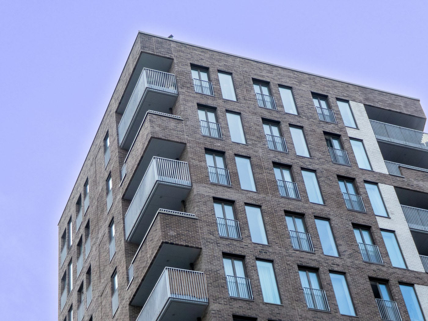 Contemporary brick residential architecture in London