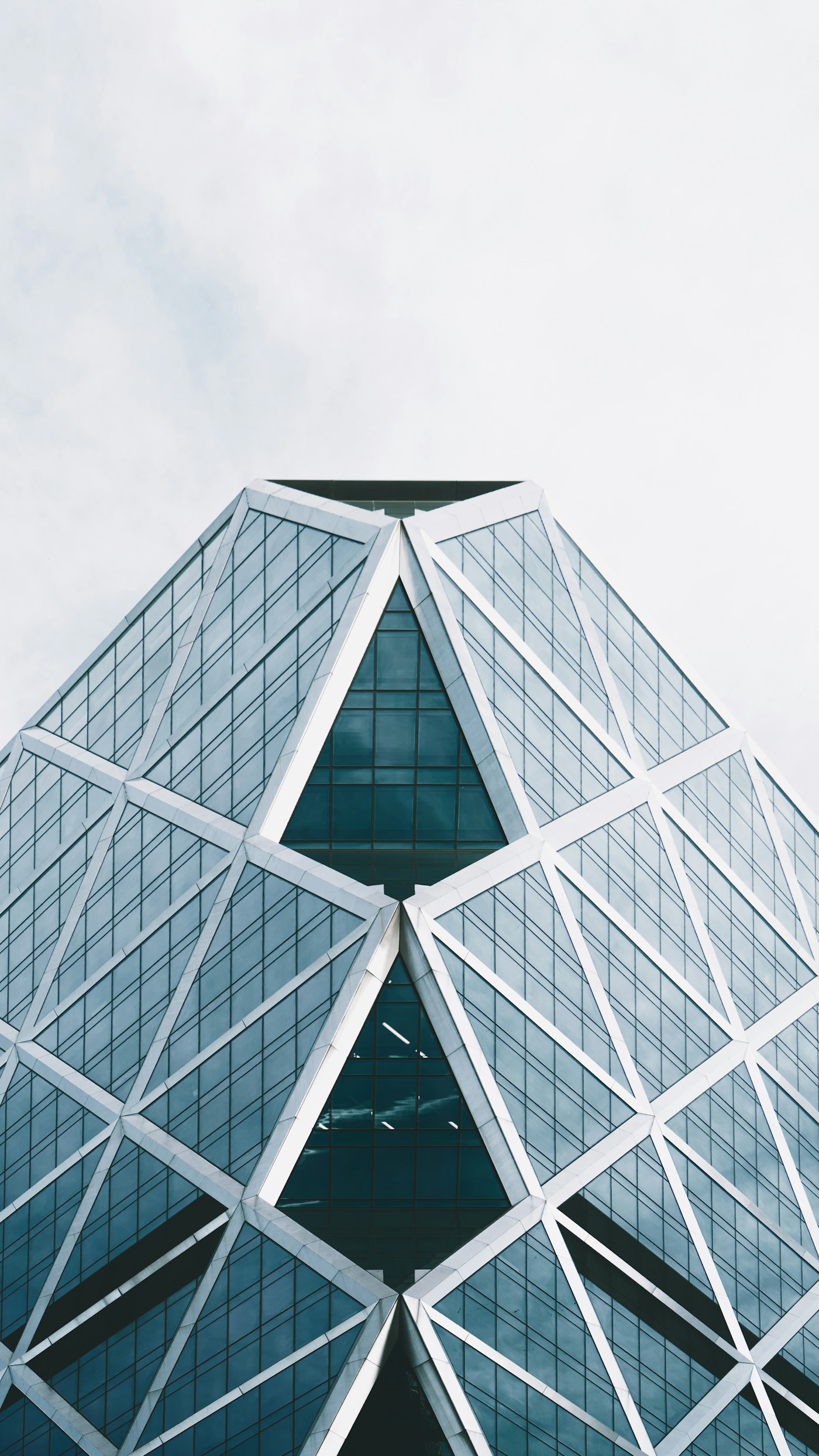 Geometric high-rise architecture in New York